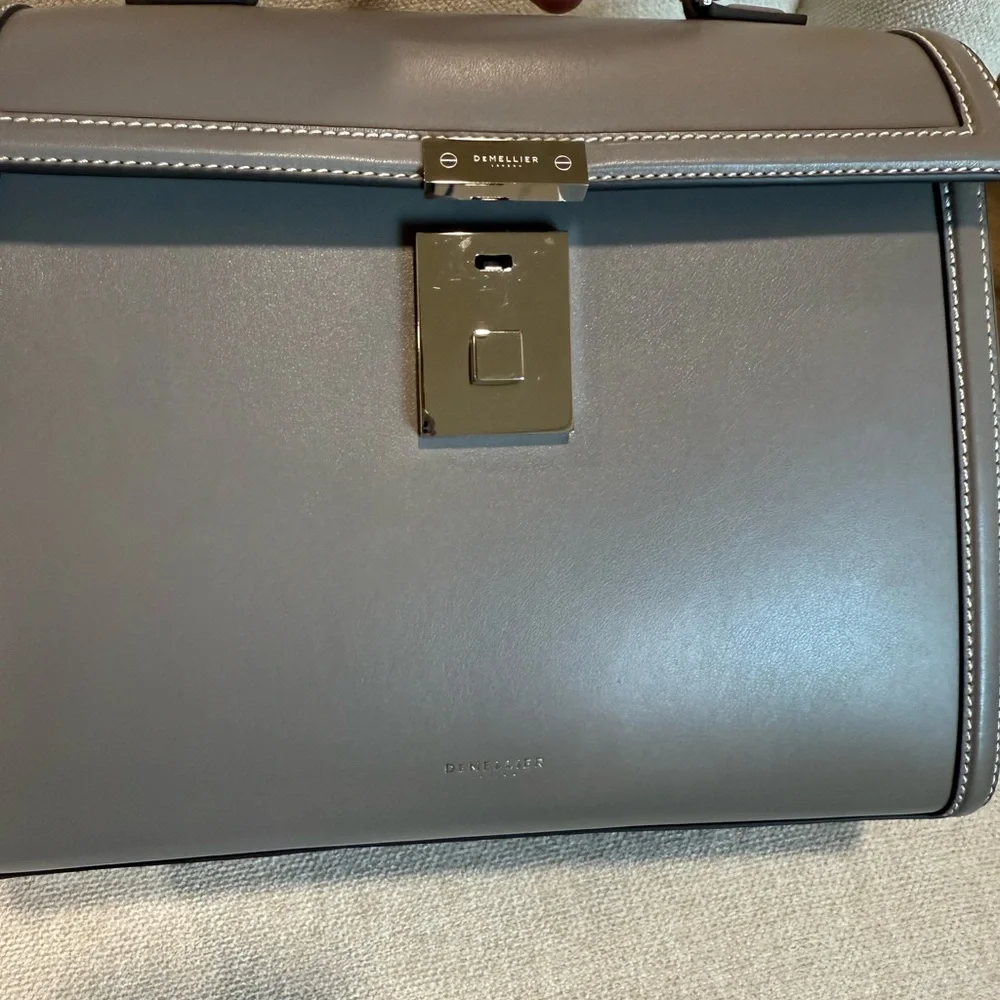 Demellier Midi Paris in Stone Grey - Picture 3 of 14